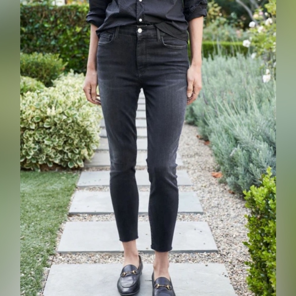 Frank & Eileen Women’s Sligo Skinny Jean 1991 Wash 25 Black Raw Edge High-Rise